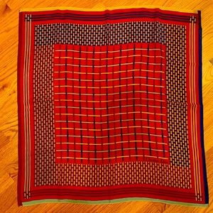 Authentic Christian Dior Basketweave Silk Scarf